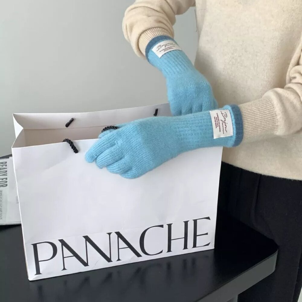 Cozy Knit Touchscreen Gloves